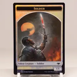 1x Soldier Token 004 *Foil* - Modern Horizons - Near Mint - Image 1