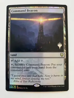 Command Beacon *FOIL* PROMO CMR MTG NM/MT PW Stamp Combine Ship -TCGshowcase- - Image 1