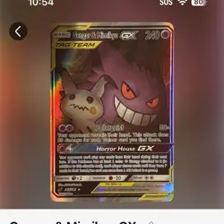 Pokemon TCG Gengar & Mimikyu GX Full Art 165/181 Team Up Ultra Rare Holo English - Image 1
