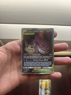 Pokemon TCG Gengar & Mimikyu GX Full Art 165/181 Team Up Ultra Rare Holo English - Image 2