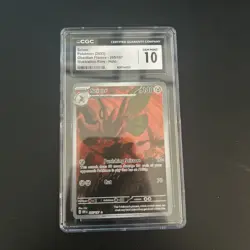 Pokemon Scizor 205/197 SV03: Obsidian Flames Holo CGC 10 Low Pop CGC 10 GEM MINT - Image 1