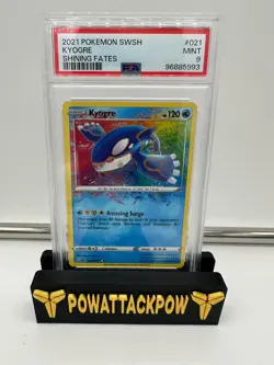 2021 Pokemon SWSH Shining Fates Kyogre #021/072 Amazing Rare Holo PSA 9 - Image 1