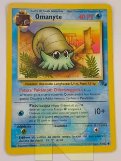 Omanyte R Fossil 52/62 R Comune R Pokemon R Italiano R Poor - Image 1