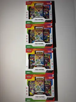 Pokemon TCG First Partner Illustration Collection (Series 1) 2026 Lot Of 4x - Image 1