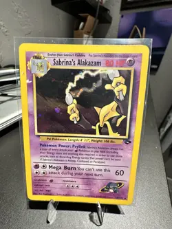 Sabrina's Alakazam 16/132 Gym Challenge Holo pokemon TCG - Image 1