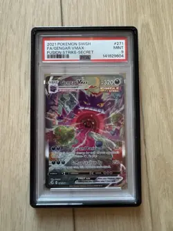 Pokemon 2021 Gengar VMAX 271/264 Alt Art Secret Rare Fusion Strike PSA 9 - Image 1