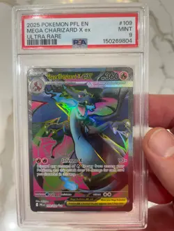 Pokemon Mega Charizard X ex 109/094 PSA 9 - Image 1