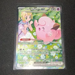 Pokemon Lillie's Clefairy EX 184/159 Full Art Holo SPECIAL ILLUSTRATION Rare - Image 1