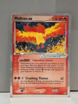 Moltres ex 115/112 - FireRed & Leaf Green - Ultra Rare Pokemon Card - Damaged - Image 3