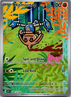 Hitmontop 240/217 Illustration Rare IR Holo Ascended Heroes Pokemon TCG Card - Image 1