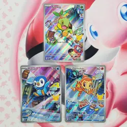 Piplup 042 + Chimchar 041 + Turtwig 040 - First Partner Pokemon Cards - #L219 - Image 1