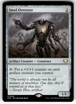 STEEL OVERSEER #144 MTG COMMANDER: EDGE OF ETERNITIES RARE - Image 1