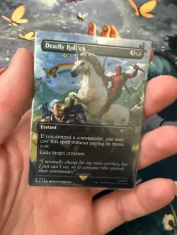 LP MTG Deadly Rollick Secret Lair Drop Deadpool Rainbow Rainbow Foil - Image 1