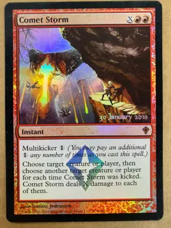 MTG 1x FOIL Comet Storm 76 Worldwake Prerelease PROMO Magic the Gathering x1 LP - Image 1