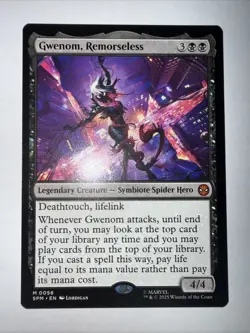 Magic: The Gathering SPM #56 Gwenom Remorseless Regular Mythic NM English - Image 1
