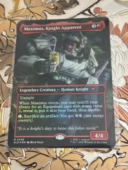 Magic the Gathering Maximus, Knight Apparent M Secret Lair Drop Series 2449 Foil - Image 1