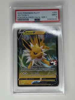 2022-2023 POKEMON PLAY! POKEMON PRIZE PACK #151 JOLTEON V PSA 9 - Image 1