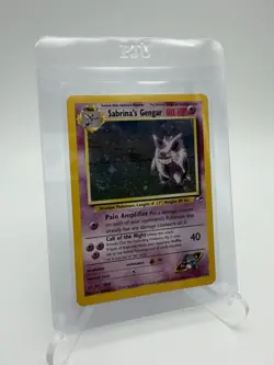 Sabrina’s Gengar - Holo - 14/132 Gym Heroes - Pokemon TCG - 2000 Swirl WOTC - Image 1
