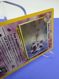 Sabrina’s Gengar - Holo - 14/132 Gym Heroes - Pokemon TCG - 2000 Swirl WOTC - Image 4