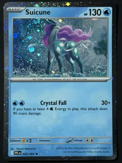 Suicune (Cosmos Holo) 026/094 Phantasmal Flames NM w/ SWIRL 🌀 Pokemon TCG - Image 3