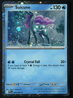 Suicune (Cosmos Holo) 026/094 Phantasmal Flames NM w/ SWIRL 🌀 Pokemon TCG - Image 4