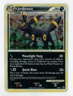 Umbreon Cracked Ice Holo - Pokemon 2010 Undaunted #10 NM-MT - Image 1