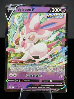 Pokemon TCG Sylveon V SWSH202 Promo Holo Rapid Strike Sword & Shield - Image 1