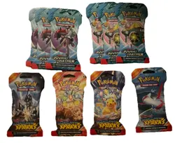 Pokemon TCG - Surging Sparks (SV08) - Sleeved Booster Pack Blister - Lot of 10 - Image 2