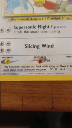 Pokemon Pidgeot 02/18 Southern Islands Promo Regular 2001 The Pokemon Company - Image 2