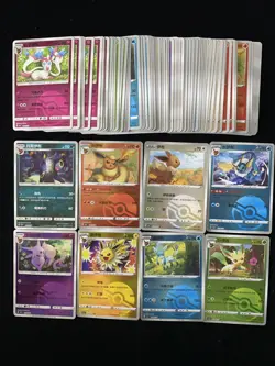 2025 Pokemon TCG S-Chinese Gem Pack Jolteon Sylveon Eevee Ball Holo Lot*90 LU57 - Image 2