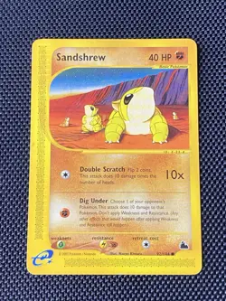 Pokemon TCG Sandshrew Skyridge 92/144 Common Non-Holo LP - Image 1