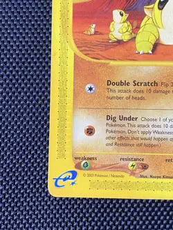 Pokemon TCG Sandshrew Skyridge 92/144 Common Non-Holo LP - Image 5