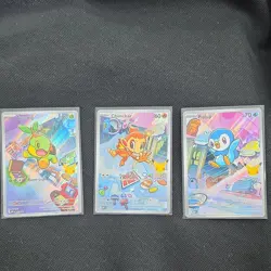 Pokemon TCG MEPI Holo Turtwig Chimchar Piplup Card Lot 2026 English - Image 1