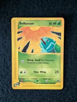 Pokemon TCG Bulbasaur Expedition E Reader Non Holo Card 95/165 LP - Image 1