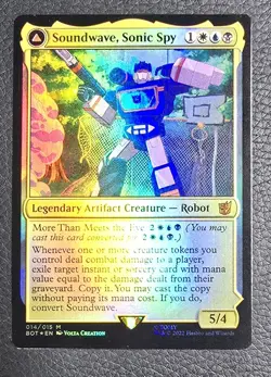MTG Soundwave, Sonic Spy Universes Beyond: Transformers Foil Magic Robot Card - Image 1
