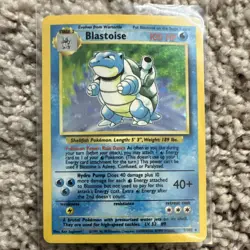 Pokemon Blastoise Base Set Holo Rare 2/102 1999 Stage 2 100 HP Card - Image 1