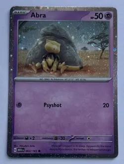 Abra 063/165 Holo Promo Miscellaneous Cards & Products Pokemon Near Mint - Image 1