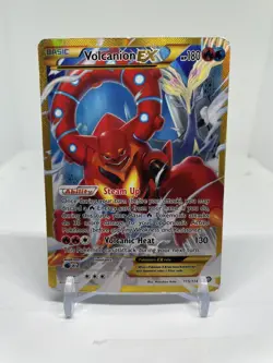 Volcanion EX - 115/114 - Pokemon Steam Siege XY Secret Rare Card - DMG - Image 1