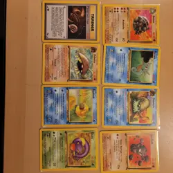 Pokemon TCG Fossil Set 8 Card Lot Kabuto Psyduck Golem Wizards of the Coast - Image 1