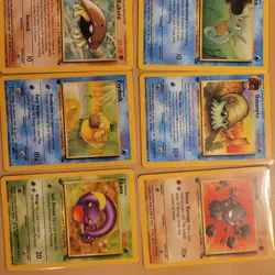 Pokemon TCG Fossil Set 8 Card Lot Kabuto Psyduck Golem Wizards of the Coast - Image 3