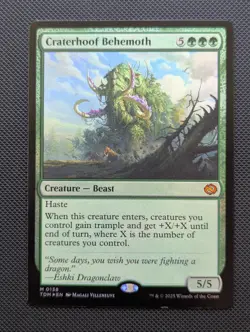 Craterhoof Behemoth #0138, Tarkir: Dragonstorm (TDM), Foil MTG - Image 1