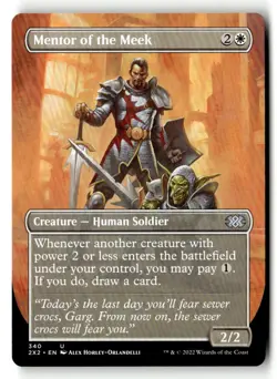 Mentor of the Meek (Borderless) 340 Double Masters 2022 Magic: The Gathering - Image 1