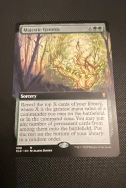 Majestic Genesis (Extended Art) Commander Legends: Battle for Baldur's Gate MTG - Image 1