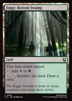 MTG Foggy Bottom Swamp [TLA] #269 - Image 1