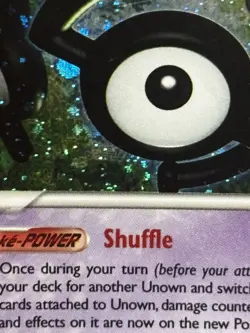 Pokemon Unown S S/28 EX Unseen Forces Rare Swirl Holo Card - Image 2