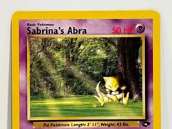 Vintage 2000 Pokemon TCG Gym Challenge SABRINA'S ABRA 94/132 NM Eng. Unlimited - Image 2