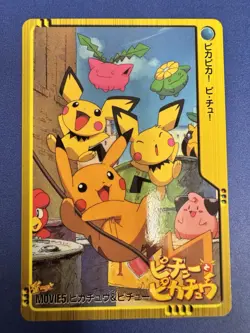 2000 Pokemon Pikachu Pichu Movie 5 BANDAI ANIME COLLECTION Nintendo JPN Rare NM - Image 1