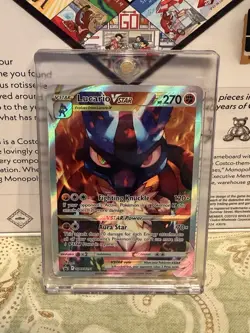 2023 Pokemon Lucario VSTAR SWSH291 Full Art Black Star Promo Crown Zenith NM - Image 1