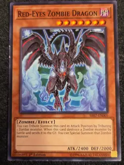 Yugioh Red-Eyes Zombie Dragon SR07-EN005 1st Edition Common LP - Image 1