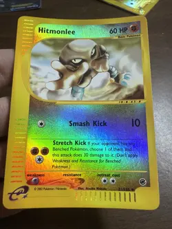 Pokemon Card Hitmonlee 81/165 Reverse Holo Foil Expedition - Image 2
